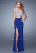 Picture of: Two Piece Gown with Jersey Skirt and Beaded Top in Blue, Style: 21279, Main Picture