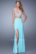 Picture of: Two Piece Gown with Jersey Skirt and Beaded Top in Mint, Style: 21279, Detail Picture 1