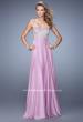 Picture of: Long Sweetheart Neckline Prom Dress with Empire Waist in Pink, Style: 21289, Detail Picture 3
