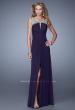 Picture of: Glam Long Prom Gown with Open Back and Center Slit in Purple, Style: 21293, Main Picture