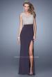 Picture of: Embellished Prom Dress with Stones and Keyhole Back in Gray, Style: 21303, Main Picture
