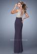 Picture of: Embellished Prom Dress with Stones and Keyhole Back in Gray, Style: 21303, Back Picture