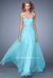 Picture of: Embellished Chiffon Prom Dress with Waist Cut Outs in Blue, Style: 21331, Main Picture