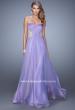 Picture of: Embellished Chiffon Prom Dress with Waist Cut Outs in Purple, Style: 21331, Detail Picture 1