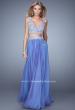 Picture of: Two Piece Prom Dress with Embroidered Top and Pockets in Blue, Style: 21342, Main Picture