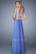 Picture of: Two Piece Prom Dress with Embroidered Top and Pockets in Blue, Style: 21342, Back Picture