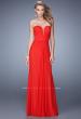 Picture of: Gathered Bodice Prom Dress with Sweetheart Neckline in Red, Style: 21343, Main Picture