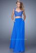 Picture of: Beaded Lace To Two Piece Prom Dress with Pockets in Blue, Style: 21347, Main Picture