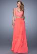 Picture of: Beaded Lace To Two Piece Prom Dress with Pockets in Coral, Style: 21347, Detail Picture 1