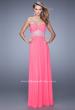 Picture of: Embroidered Waist Sweetheart Neck Long Prom Dress in Pink, Style: 21357, Detail Picture 2