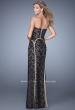 Picture of: Lace Prom Dress with Sweetheart Neck and Cut Outs in Black, Style: 21376, Back Picture