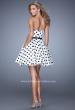 Picture of: Polka Dot Cocktail Dress with Satin Bow Belt and Pockets in Polka Dots, Style: 21388, Back Picture