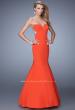 Picture of: Mermaid Prom Gown with Rhinestone Embellishments in Orange, Style: 21396, Main Picture
