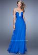 Picture of: Modern Strapless Gown with Stones and Embellishments in Blue, Style: 21499, Main Picture