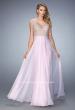 Picture of: Elegant Dress with Beads, Pearls, and Rhinestones in Pink, Style: 21516, Main Picture