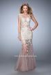 Picture of: Net Mermaid Prom Dress with Lace Appliques and Train in Nude, Style: 21565, Main Picture