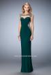 Picture of: Sexy Jersey Gown with Rhinestones and a Train in Green, Style: 21818, Detail Picture 2