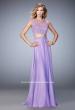 Picture of: Two Piece Chiffon Prom Dress with Lace Appliques in Purple, Style: 21862, Detail Picture 2