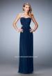 Picture of: Long Prom Dress with Cut Outs and a Slight Train in Blue, Style: 21948, Detail Picture 1