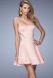 Picture of: Charming Satin Dress with Cut outs and Scattered Stones in Pink, Style: 21982, Detail Picture 1