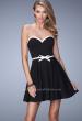 Picture of: Sweetheart Neckline Ling Prom Dress with Bow Belt in Black, Style: 21986, Main Picture