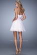 Picture of: Rhinestone Chiffon Prom Dress with Rhinestones in Pink, Style: 21994, Back Picture