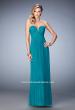 Picture of: Long Prom Dress with Rhinestones and Open Back in Green, Style: 22070, Main Picture