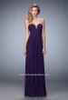 Picture of: Long Prom Dress with Rhinestones and Open Back in Purple, Style: 22070, Detail Picture 1