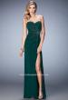 Picture of: Long Prom Dress with Side Slit and Modest Train in Green, Style: 22071, Main Picture
