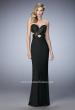 Picture of: Jersey Prom Dress with Sequins and Cut Outs in Black, Style: 22150, Detail Picture 3