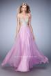 Picture of: Sweetheart Chiffon Gown with Cut Outs and Crystals in Purple, Style: 22179, Detail Picture 2