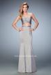 Picture of: Two Piece Long Prom Dress with Sheer Back and Stones in Silver, Style: 22207, Main Picture