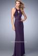 Picture of: Net Prom Gown with Open Back and Rhinestones in Purple, Style: 22266, Main Picture