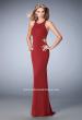 Picture of: Elegant Prom Dress with Sheer Back and Rhinestones in Red, Style: 22288, Detail Picture 1