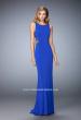 Picture of: Embellished Prom Gown with Sheer Sides in Blue, Style: 22299, Main Picture