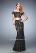 Picture of: Two Piece Off the Shoulder Lace Dress with Lace in Black, Style: 22317, Main Picture