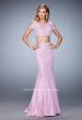 Picture of: Cold Shoulder Two Piece Prom Dress with Mermaid Skirt in Purple, Style: 22339, Detail Picture 1