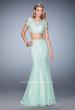 Picture of: Cold Shoulder Two Piece Prom Dress with Mermaid Skirt in Green, Style: 22339, Detail Picture 2