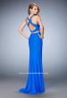 Picture of: Rhinestone Two Piece Dress with Diamond Open Back in Blue, Style: 22368, Back Picture