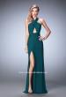 Picture of: Strappy Open Back Prom Dress with Gathered Bodice in Green, Style: 22380, Detail Picture 3