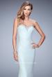 Picture of: Long White Lace Prom Dress with Sweetheart Neckline in Blue, Style: 22392, Main Picture