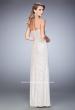 Picture of: Long White Lace Prom Dress with Sweetheart Neckline in Pink, Style: 22392, Back Picture