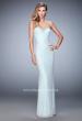 Picture of: Long White Lace Prom Dress with Sweetheart Neckline in Blue, Style: 22392, Detail Picture 1