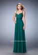 Picture of: Embellished Prom Dress with Gathered Band and Skirt in Green, Style: 22433, Detail Picture 3