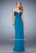 Picture of: Elegant Prom Dress with Bandeau Style Back and Beads in Blue, Style: 22454, Main Picture