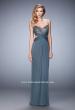 Picture of: Elegant Prom Dress with Bandeau Style Back and Beads in Silver, Style: 22454, Detail Picture 1