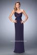 Picture of: Elegant Prom Dress with Bandeau Style Back and Beads in Plum, Style: 22454, Detail Picture 2