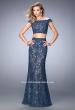 Picture of: Two Piece Off the Shoulder Embellished Prom Dress in Blue, Style: 22645, Main Picture