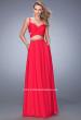 Picture of: Two Piece Attached Chiffon Prom Dress with Cut Outs in Pink, Style: 22718, Main Picture