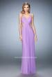Picture of: Long Prom Gown with Open Back and Stud Detail in Purple, Style: 22729, Main Picture